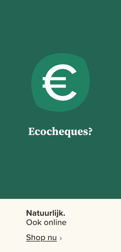 Ecocheques? Natuurlijk. Ook online.
